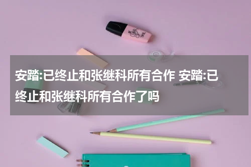 安踏:已终止和张继科所有合作 安踏:已终止和张继科所有合作了吗