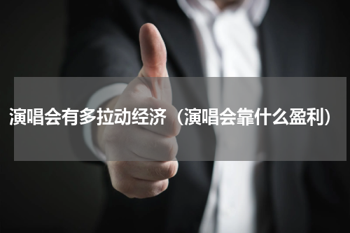 演唱会有多拉动经济（演唱会靠什么盈利）