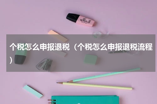 个税怎么申报退税(个税怎么申报退税流程)