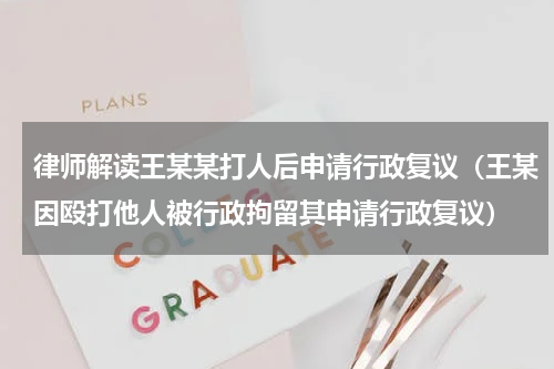 律师解读王某某打人后申请行政复议（王某因殴打他人被行政拘留其申请行政复议）
