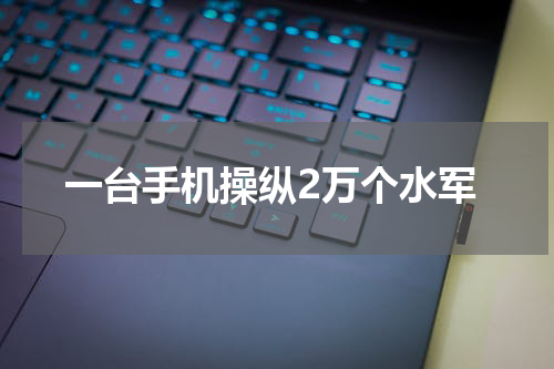 一台手机操纵2万个水军
