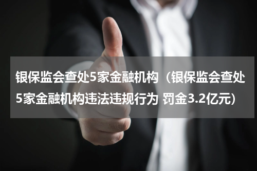银保监会查处5家金融机构（银保监会查处5家金融机构违法违规行为 罚金3.2亿元）