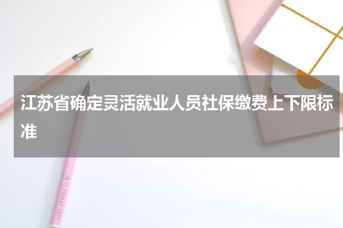 江苏省确定灵活就业人员社保缴费上下限标准