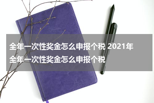 全年一次性奖金怎么申报个税 2021年全年一次性奖金怎么申报个税