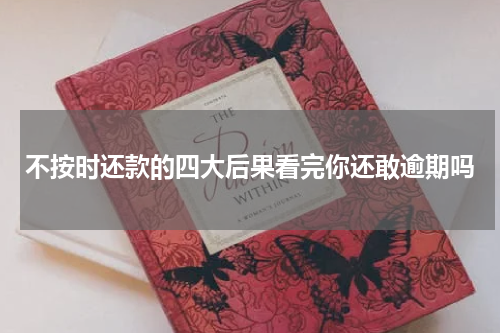 不按时还款的四大后果看完你还敢逾期吗