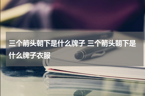 三个箭头朝下是什么牌子 三个箭头朝下是什么牌子衣服