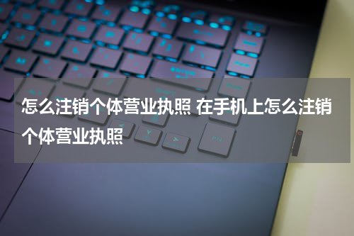 怎么注销个体营业执照 在手机上怎么注销个体营业执照