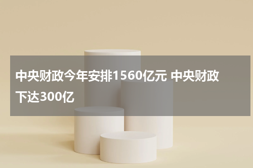 中央财政今年安排1560亿元 中央财政下达300亿