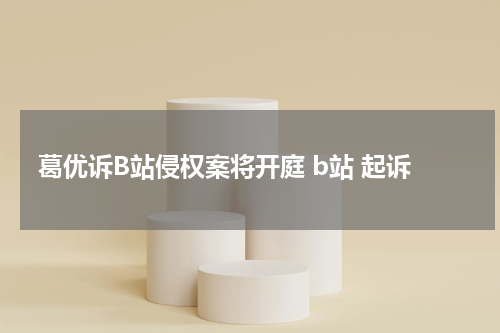 葛优诉B站侵权案将开庭 b站 起诉