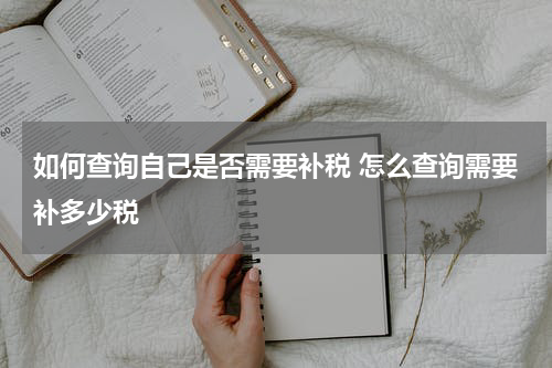 如何查询自己是否需要补税 怎么查询需要补多少税