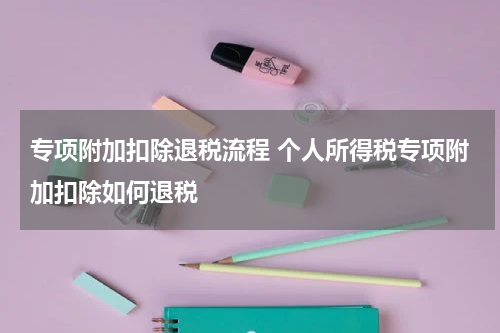 专项附加扣除退税流程 个人所得税专项附加扣除如何退税