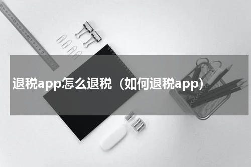退税app怎么退税（如何退税app）