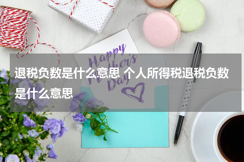 退税负数是什么意思 个人所得税退税负数是什么意思