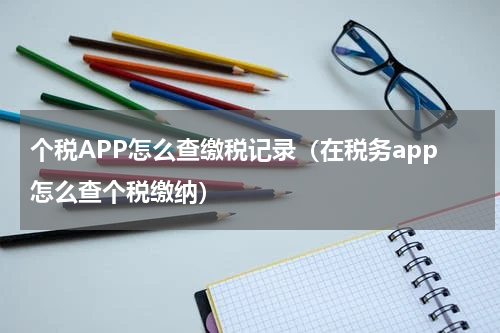个税APP怎么查缴税记录(在税务app怎么查个税缴纳)