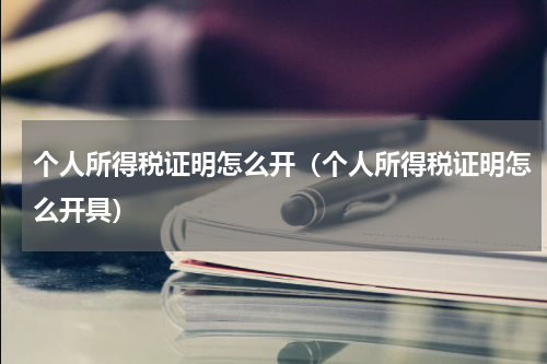 个人所得税证明怎么开（个人所得税证明怎么开具）