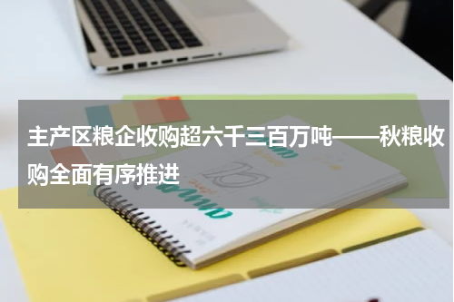 主产区粮企收购超六千三百万吨——秋粮收购全面有序推进