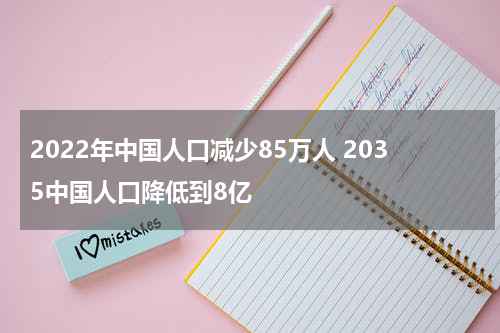 2022年中国人口减少85万人 2035中国人口降低到8亿