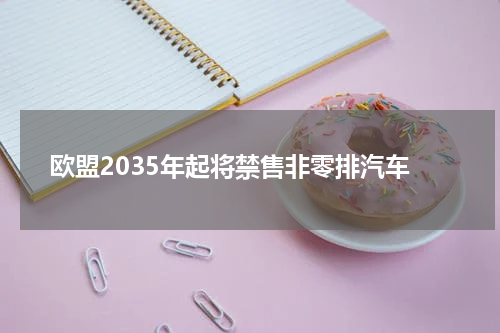 欧盟2035年起将禁售非零排汽车
