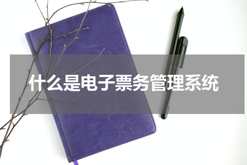 什么是电子票务管理系统