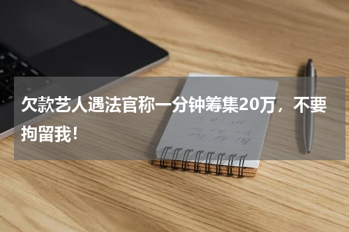欠款艺人遇法官称一分钟筹集20万，不要拘留我！