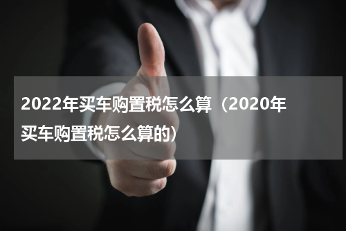 2022年买车购置税怎么算（2020年买车购置税怎么算的）