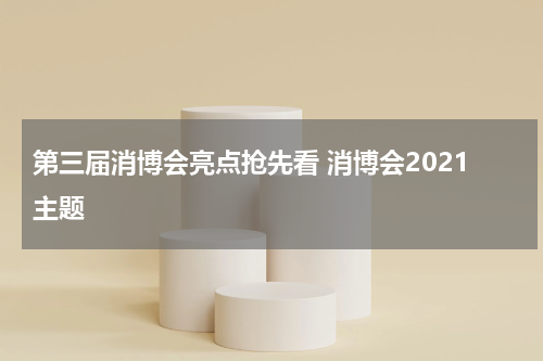 第三届消博会亮点抢先看 消博会2021主题