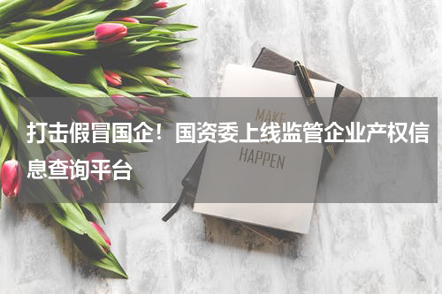 打击假冒国企！国资委上线监管企业产权信息查询平台