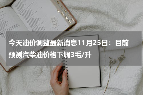 今天油价调整最新消息11月25日：目前预测汽柴油价格下调3毛/升