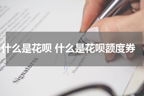 什么是花呗 什么是花呗额度券