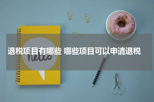 退税项目有哪些 哪些项目可以申请退税