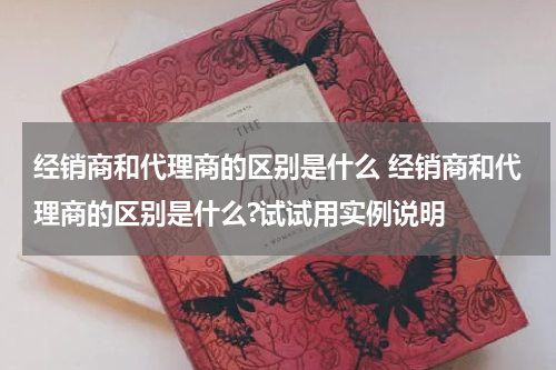 经销商和代理商的区别是什么 经销商和代理商的区别是什么?试试用实例说明