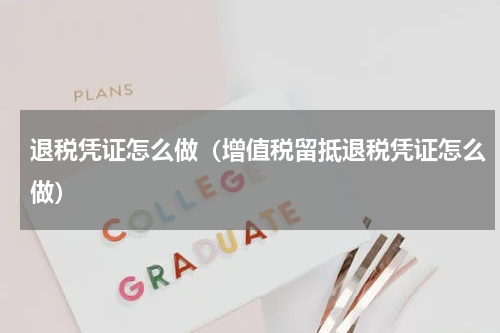 退税凭证怎么做（增值税留抵退税凭证怎么做）