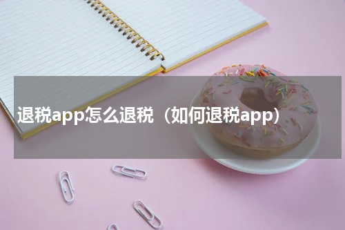 退税app怎么退税(如何退税app)
