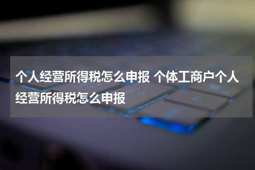 个人经营所得税怎么申报 个体工商户个人经营所得税怎么申报