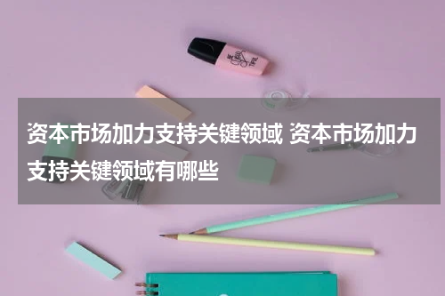 资本市场加力支持关键领域 资本市场加力支持关键领域有哪些