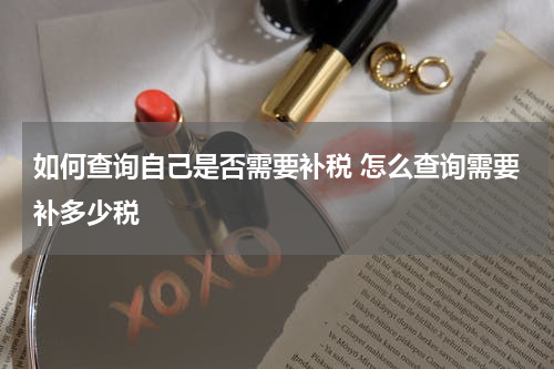 如何查询自己是否需要补税 怎么查询需要补多少税