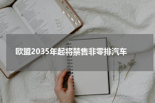 欧盟2035年起将禁售非零排汽车