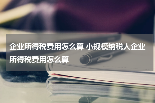 企业所得税费用怎么算 小规模纳税人企业所得税费用怎么算