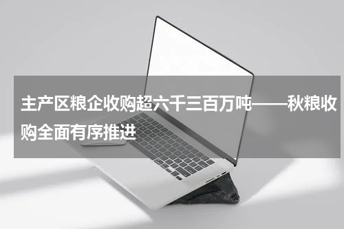 主产区粮企收购超六千三百万吨——秋粮收购全面有序推进