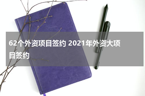 62个外资项目签约 2021年外资大项目签约