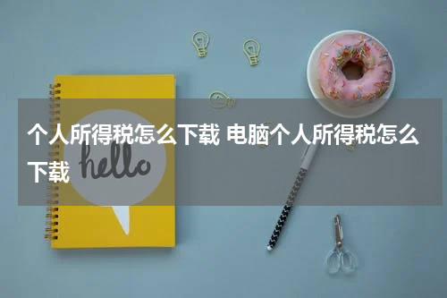 个人所得税怎么下载 电脑个人所得税怎么下载
