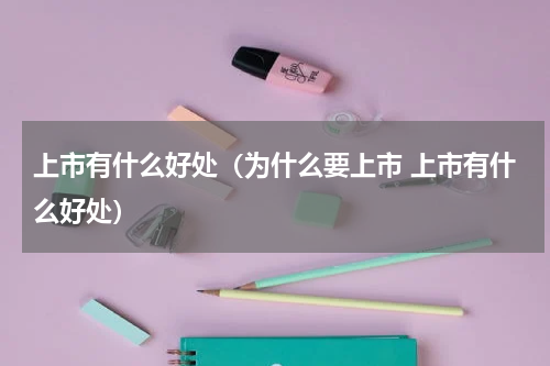 上市有什么好处（为什么要上市 上市有什么好处）