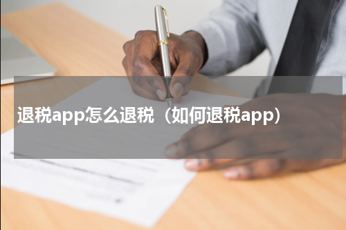 退税app怎么退税（如何退税app）