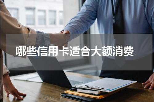 哪些信用卡适合大额消费