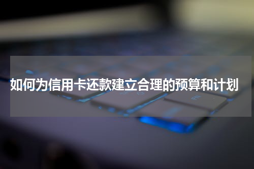  如何为信用卡还款建立合理的预算和计划