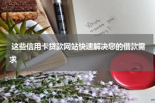  这些信用卡贷款网站快速解决您的借款需求
