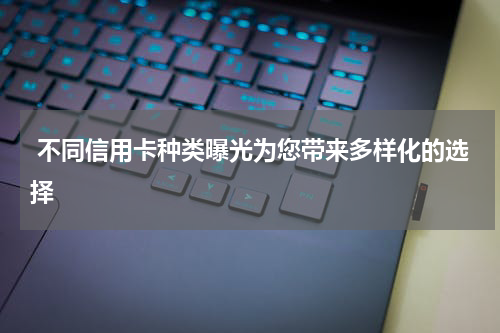  不同信用卡种类曝光为您带来多样化的选择