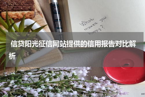信贷阳光征信网站提供的信用报告对比解析