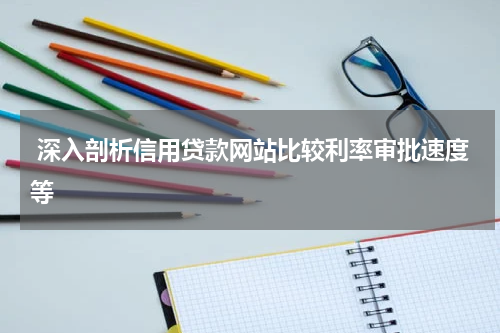  深入剖析信用贷款网站比较利率审批速度等