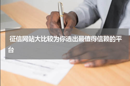  征信网站大比较为你选出最值得信赖的平台